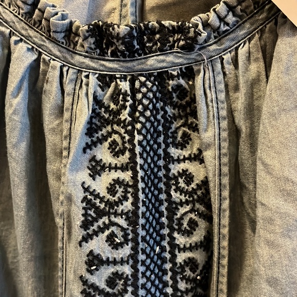 NWT LANE BRYANT Blue Summer top size 16 - Picture 3 of 8